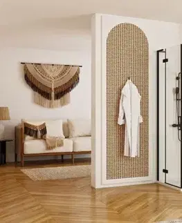 Sprchovacie kúty REA/S - Sprchová kabína Hugo Double Black 80x100 KPL-45233
