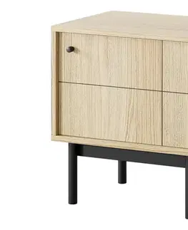 Nábytok ArtPS Nočný stolík JAPANESE S54 | oak line