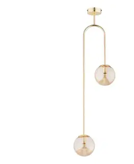 Svietidlá  Luster na tyči VECTOR 2xE14/10W/230V zlatá 62449