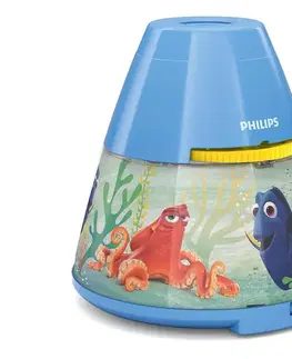 Lampy Philips 71769/90/16 - Detský projektor DISNEY FINDING DORY LED/0,1W/3xAAA