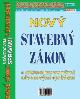 Zákony, zbierky zákonov Nový Stavebný zákon 2025