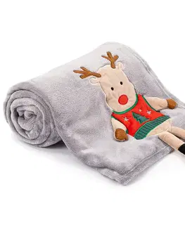 Prikrývky 4Home Vianočná deka Xmas Reindeer, 150 x 200 cm