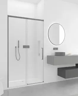 Kúpeľňový nábytok CERANO - Kúpeľňová skrinka pod nástenné umývadlo/doplnková Noira - šedá matná - 150x28x43 CER-8050BD7610
