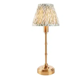 Lampy Endon 114800 - LED Stm. nabíjacia stolná lampa BURLEY LED/1,5W/5V mosadz/zelená 114800