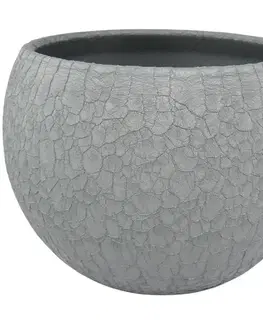Záhrada Obal guľa Lizard 17 cm grafit