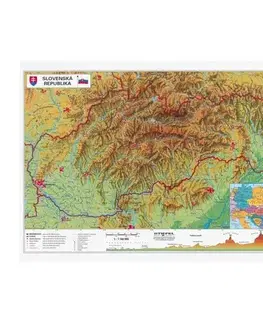 Slovensko a Česká republika SR fyzická/administratívna - A3 karta - Kolektív autorov