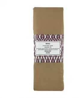 Bytový textil Napínacia plachta Mono bavlna biela 160x200 + 25 Merkury Home