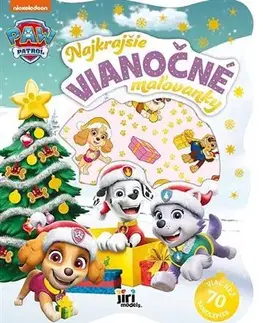 Nalepovačky, vystrihovačky, skladačky Samolepková knižka Vianoce s Labkovou patrolou