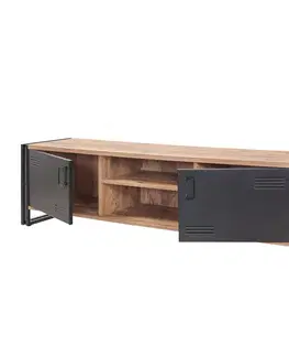 TV stolíky CARD TV stolík na nožičkách, borovica/čierna