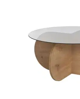 Konferenčné stolíky Konferenčný stolík Aeris - Sapphire Oak, Fume