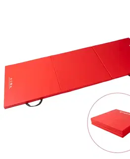 Žinenky Skladacia gymnastická žinenka inSPORTline Trifold 180x60x3 cm červená