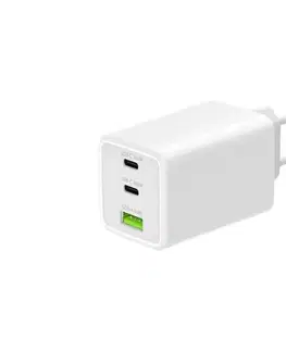 Predlžovacie káble Winner Group - Nabíjací adaptér GaN 1xUSB-A + 2xUSB-C 100W biela WINSITGAN100