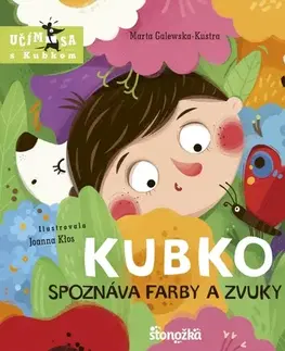 Leporelá, krabičky, puzzle knihy Kubko spoznáva farby a zvuky - Marta Galewska-Kustra,Joanna Klos,Ladislav Holiš