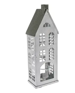 Vianočné dekorácie Kovový svietnik Green House, 20 x 14 x 44 cm, 44 cm