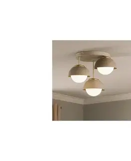Svietidlá BRILAGI - Pritrjeni lestenec COSMO 3xE27/60W/230V v bež/zlati barvi 87-009B