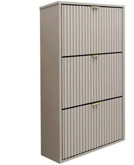 Skrinky na topánky Skrinka na topánky Laro I Stojaci Kašmír/Kašmír/ Zlatý