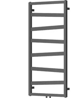 Radiátory do kúpeľne MEXEN - Zoom vykurovací rebrík/radiátor dekoratívny 1100 x 530 mm, 376 W, antracit W130-1100-530-00-66