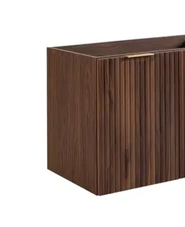 Skrinky do kúpeľne Elvisia Skrinka pod umývadlo FLOW Oak walnut 80 2D | 80 cm