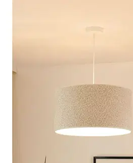 Svietidlá BRILAGI - Luster na lanku BOUCLE ROLLER 1xE27/15W/230V pr. 45 cm krémová 608633