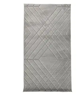 Moderné koberce Koberec Mary Microfiber 0,6/1,0 Mrd-852 strieborný