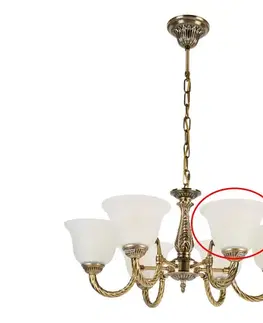 Lampy BRILAGI - Náhradné sklo ku lustru a nástennému svietidlu CLASSIC E14 pr. 11 cm biele bg72843