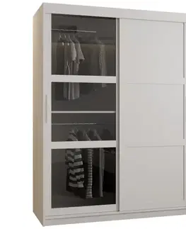 Šatníkové skrine Skriňa Dome III 150 biela
