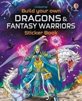 Nalepovačky, vystrihovačky, skladačky Build Your Own Dragons and Fantasy Warriors Sticker Book - Simon Tudhope