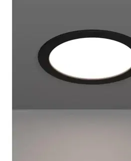 Svietidlá Eglo 901414-LED Kúpeľňové podhľadové svietidlo FUEVA LED/10,5W/230V priemer 16,8 cm IP44 čierna 901414