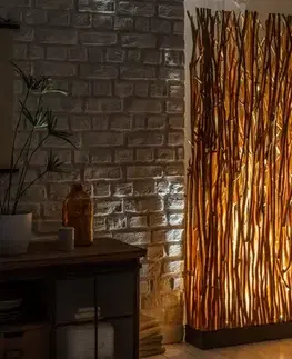 Osvetlenie Stojacia lampa NATURAL Dekorhome