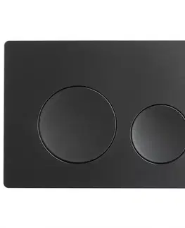 Sanitárna keramika Tlačidlo Royal Black Oval