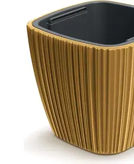 Kvetináče a truhlíky DBOS400-117U plastový kvetináč 39 cm horčicová