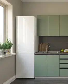 Kuchynské linky LOTUS jednoduchá kuchynská linka 240 cm, dymovo zelená
