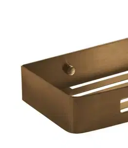 Regály a poličky Gedy - SMART polička do sprchy, 300x45x128 meď mat 241782