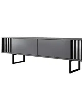 TV stolíky TV stolík Chrome Line - Anthracite, Black