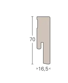 Soklové lišty > SL 18 Lišta PARADOR SL 18 Dub D019 1745319