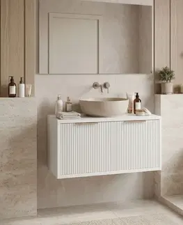 Kúpeľňový nábytok REA - Kúpeľňová skrinka pod umývadlo Core 80cm White REA-M0401