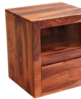 Nočné stolíky Nočný stolík 45x50x40 Gani z indického masívu palisander