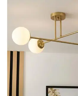 Svietidlá BRILAGI - Prisadený luster MALIVA 4xE14/15W/230V zlatá/biela 8590828080473