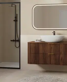 Skrinky do kúpeľne Elvisia Vysoká skrinka do kúpeľne ELEGANCE 139 Walnut
