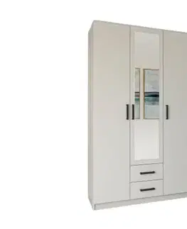 Šatníkové skrine EASY 3D2DR šatníková skriňa, biela