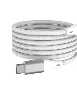 Predlžovacie káble Winner Group - Magnetický USB-C kábel 60W 1m biely WINKABNAVCCWH