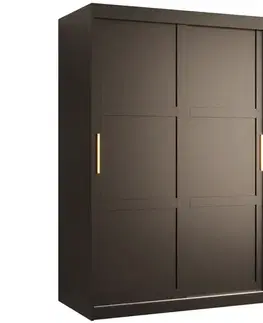 Šatníkové skrine Skriňa Amiro 1 120 čierny/čierny