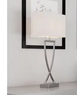 Lampy ByRydens 2820430-5000 - Stolná lampa OMEGA 1xE27/5W/230V biela/lesklý chróm 2820430-5000