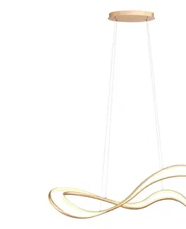 Svietidlá Redo 01-3598 - LED stmievateľný luster na lanku TEMPEST LED/58W/230V zlatý 01-3598