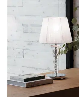 Lampy Ideal Lux - Krištáľová stolná lampa PEGASO 1xE27/60W/230V lesklý chróm 059259