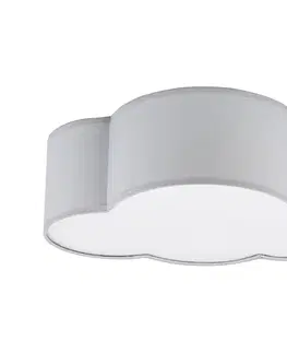 Svietidlá  Detské stropné svietidlo CLOUD MINI 2xE27/15W/230V šedá 3144