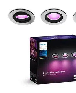 LED osvetlenie Philips - SADA 3xLED RGBW Stmievateľné podhľadové Hue CENTURA 1xGU10/4,2W/230V 8720169318854