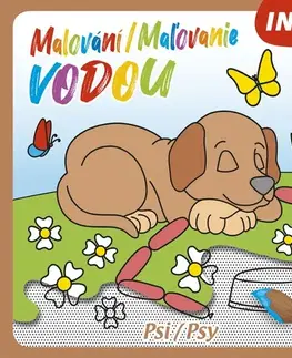 Nalepovačky, vystrihovačky, skladačky Malování / Maľovanie vodou – Psi