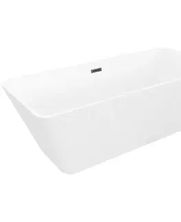 Vane MEXEN/S - Tava voľne stojaca vaňa reliéf 170 x 75, biela, sifón a prepad čierna 52851707500-70