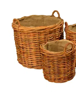 Prírodný ratan DEOKORK Ratanový kôš GUĽATIAK Malý kôš